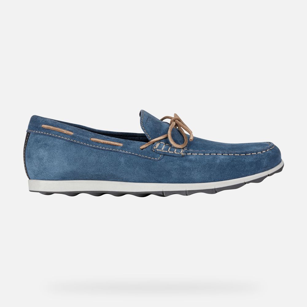 Geox Loafers Blue Calarossa - Geox Mens Shoes - MIQXFG174